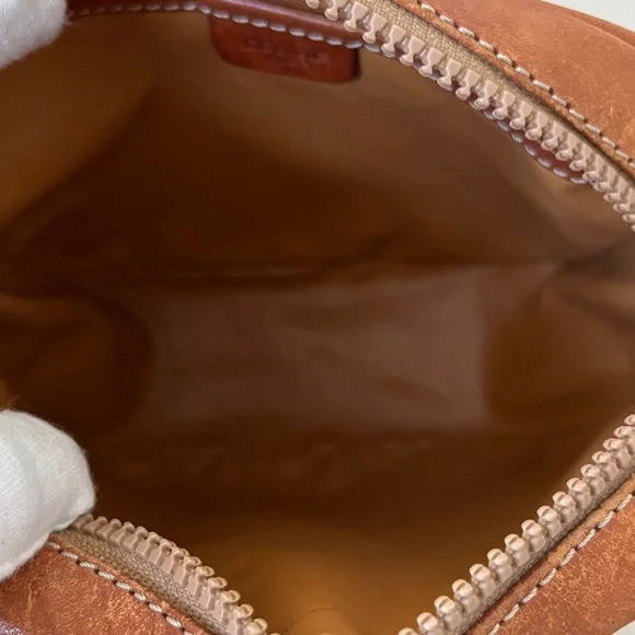 Celine Vintage Brown & Tan Monogram Crossbody Bag - Picture 6 of 12